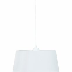 Μονόφωτο πλαστικό Λευκό Φ35cm DRUM 1L  Heronia – 35-0078