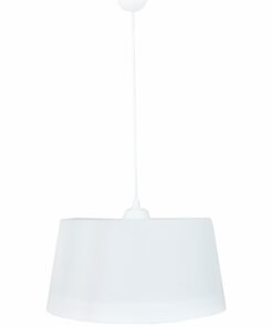 Μονόφωτο πλαστικό Λευκό Φ35cm DRUM 1L  Heronia – 35-0078