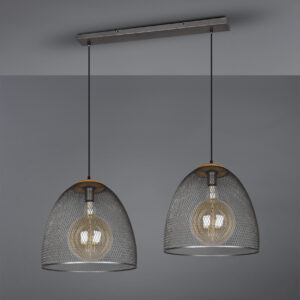 Κρεμαστό Φωτιστικό Trio Lighting   E27 Νίκελ Αντικέ Μεταλλικό    309000267