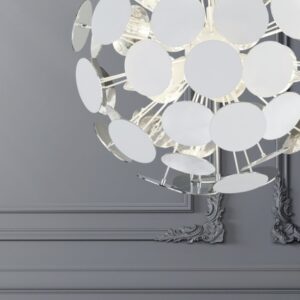Κρεμαστό Φωτιστικό Trio Lighting   E14 Λευκό Ματ Μεταλλικό    309900631