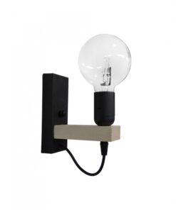 E/27AP FLAT BLACK ΑΠΛΙΚΑ ΞΥΛΙΝΗ ΝΤΟΥΙ Ε/27 Heronia – 31-1310