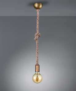 Κρεμαστό Φωτιστικό Trio Lighting E27 Αντικέ Ορείχαλκος Μεταλλικό 310100104