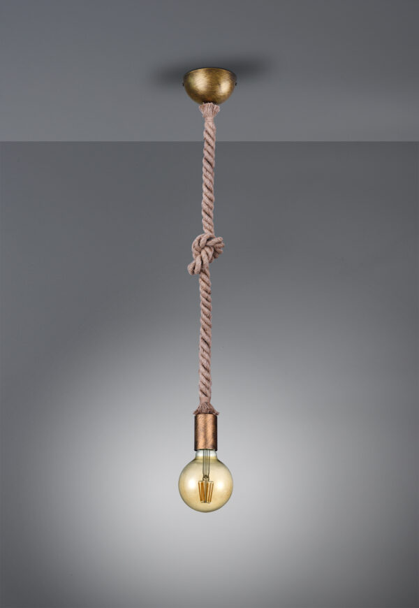 Κρεμαστό Φωτιστικό Trio Lighting   E27 Αντικέ Ορείχαλκος Μεταλλικό    310100104