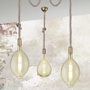Κρεμαστό Φωτιστικό Trio Lighting   E27 Αντικέ Ορείχαλκος Μεταλλικό    310100104