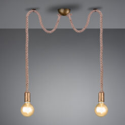 Κρεμαστό Φωτιστικό Trio Lighting E27 Αντικέ Ορείχαλκος Μεταλλικό 310100204