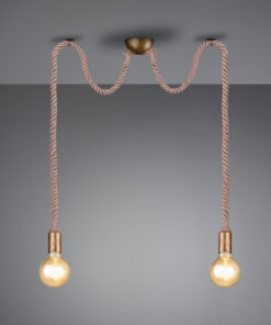 Κρεμαστό Φωτιστικό Trio Lighting E27 Αντικέ Ορείχαλκος Μεταλλικό 310100204