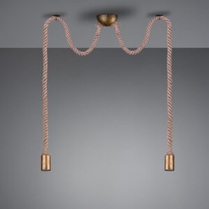 Κρεμαστό Φωτιστικό Trio Lighting   E27 Αντικέ Ορείχαλκος Μεταλλικό    310100204