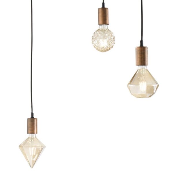 Κρεμαστό Φωτιστικό Trio Lighting   E27 Χαλκός Αντικέ Μεταλλικό    310100562