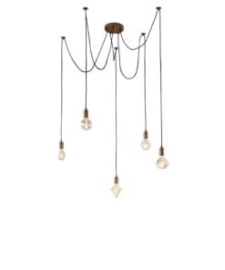 Κρεμαστό Φωτιστικό Trio Lighting E27 Χαλκός Αντικέ Μεταλλικό 310100562