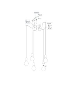 Κρεμαστό Φωτιστικό Trio Lighting E27 Χαλκός Αντικέ Μεταλλικό 310100562