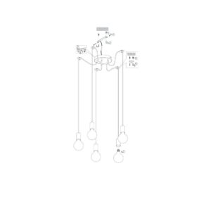 Κρεμαστό Φωτιστικό Trio Lighting   E27 Χαλκός Αντικέ Μεταλλικό    310100562