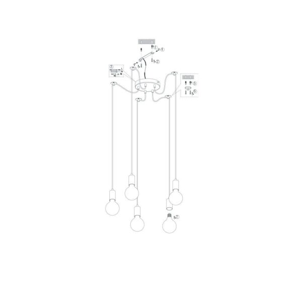 Κρεμαστό Φωτιστικό Trio Lighting   E27 Χαλκός Αντικέ Μεταλλικό    310100562