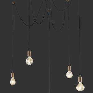 Κρεμαστό Φωτιστικό Trio Lighting   E27 Χαλκός Αντικέ Μεταλλικό    310100562