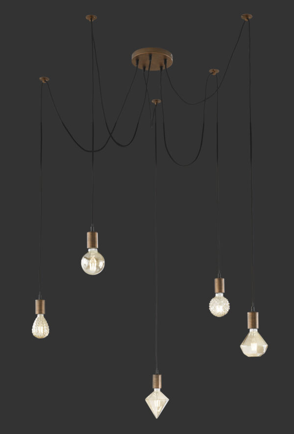 Κρεμαστό Φωτιστικό Trio Lighting   E27 Χαλκός Αντικέ Μεταλλικό    310100562
