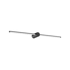 IDEAL LUX Επιτοίχιο Φωτιστικό FILO LED 13W 3000K IP44 Μαύρου Χρώματος – 310145