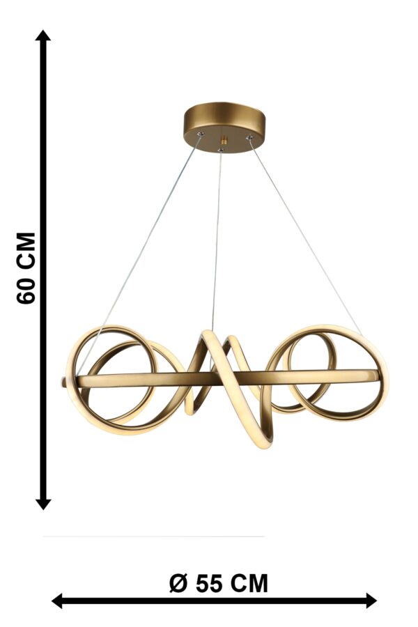 SPACE-50 LED GOLD 120W 3000K/4000K/6500K ΦΩΤΙΣΤΙΚΟ LED Heronia – 01-0346