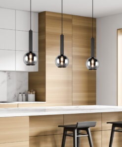 Κρεμαστό Φωτιστικό Trio Lighting CLAYTON 1x E27 Μαύρο Ματ Μεταλλικό – 310300132