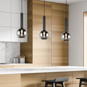 Κρεμαστό Φωτιστικό Trio Lighting CLAYTON  1x E27 Μαύρο Ματ Μεταλλικό   – 310300132