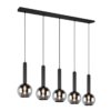 Κρεμαστό Φωτιστικό Trio Lighting CLAYTON  5x E27 Μαύρο Ματ Μεταλλικό   – 310300532