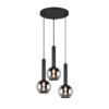 Κρεμαστό Φωτιστικό Trio Lighting CLAYTON  3x E27 Μαύρο Ματ Μεταλλικό   – 310390332