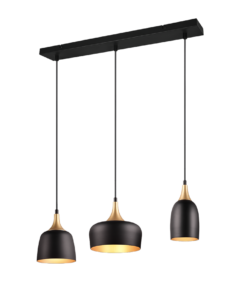 Κρεμαστό Φωτιστικό Trio Lighting 3xE14 Μαύρου Χρώματος – 310500332