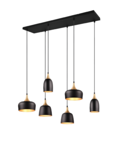 Κρεμαστό Φωτιστικό Trio Lighting 6xE14 Μαύρου Χρώματος – 310500632