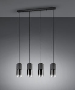 Κρεμαστό Φωτιστικό Trio Lighting E27 Μαύρο Ματ Μεταλλικό 310600432