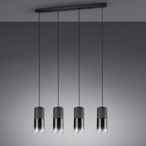 Κρεμαστό Φωτιστικό Trio Lighting   E27 Μαύρο Ματ Μεταλλικό    310600432
