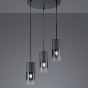 Κρεμαστό Φωτιστικό Trio Lighting   E27 Μαύρο Ματ Μεταλλικό    310630332
