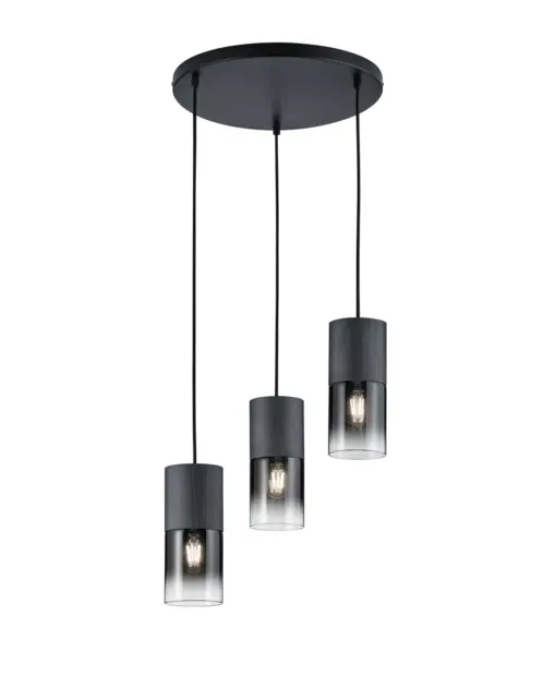 Κρεμαστό Φωτιστικό Trio Lighting   E27 Μαύρο Ματ Μεταλλικό    310630332