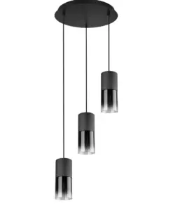 Κρεμαστό Φωτιστικό Trio Lighting E27 Μαύρο Ματ Μεταλλικό 310630332