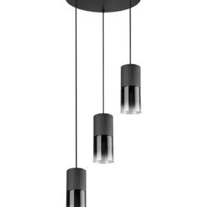 Κρεμαστό Φωτιστικό Trio Lighting E27 Μαύρο Ματ Μεταλλικό 310630332