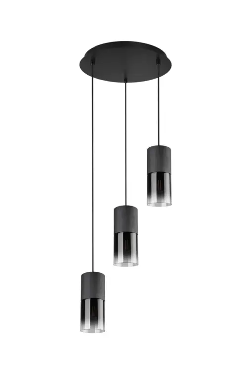 Κρεμαστό Φωτιστικό Trio Lighting   E27 Μαύρο Ματ Μεταλλικό    310630332