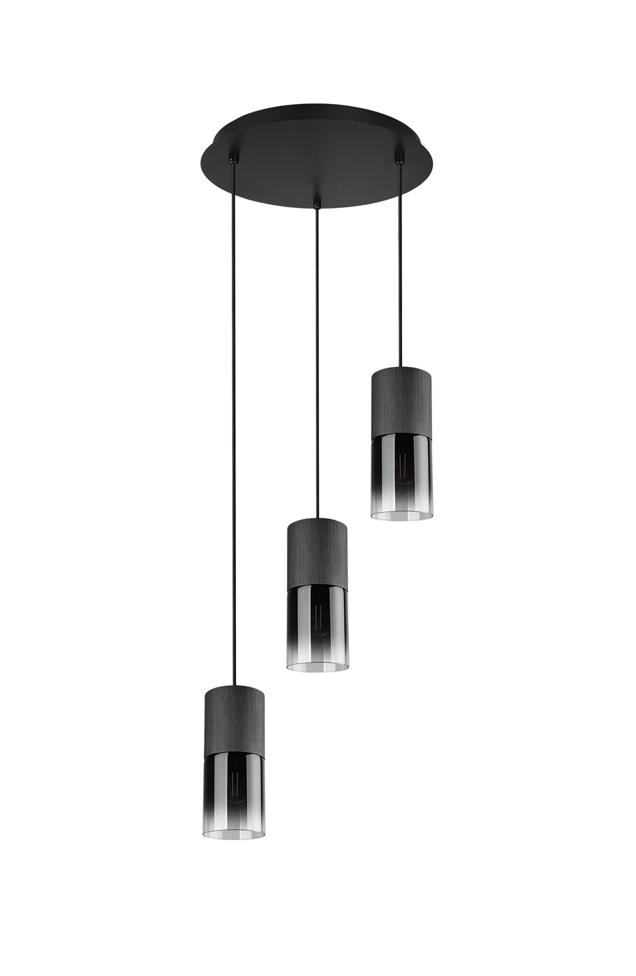 Κρεμαστό Φωτιστικό Trio Lighting E27 Μαύρο Ματ Μεταλλικό 310630332