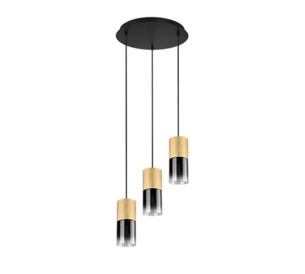 Κρεμαστό Φωτιστικό Trio Lighting 3xE27   Ορείχαλκος Μεταλλικό    – 310630354