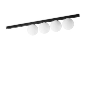 IDEAL LUX Φωτιστικό Οροφής BINOMIO 4xG9 Μαύρου Χρώματος – 310688