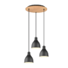 Κρεμαστό Φωτιστικό Trio Lighting 3χE27   Μαύρο Ματ Μεταλλικό    – 310730332