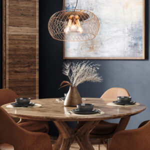 Κρεμαστό Φωτιστικό Trio Lighting TAMIL  3x E27 Ορείχαλκος Ματ Μεταλλικό   – 311100308