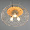 Κρεμαστό Φωτιστικό Trio Lighting TAMIL  3x E27 Νίκελ Αντικέ Μεταλλικό   – 311100367