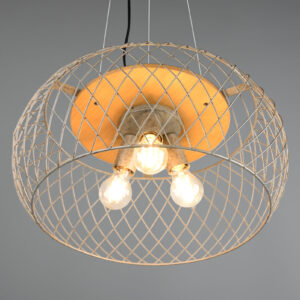 Κρεμαστό Φωτιστικό Trio Lighting TAMIL  3x E27 Νίκελ Αντικέ Μεταλλικό   – 311100367