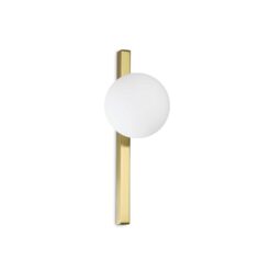 IDEAL LUX Επιτοίχιο Φωτιστικό BINOMIO 1xG9 Χρυσού Χρώματος – 311319
