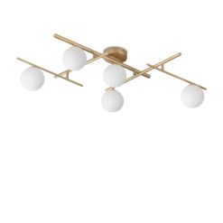 IDEAL LUX Φωτιστικό Οροφής ATLAS 5xG9 Χρυσού Χρώματος – 311364