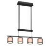 Κρεμαστό Φωτιστικό Trio Lighting BURTON  4x E14 Μαύρο Ματ Μεταλλικό   – 311400432