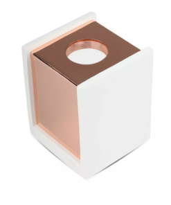 Επιφανειακό φωτιστικό Spot GU10 Γύψινο Τετράγωνο με λευκό & ροζ χαλκός σώμα V-TAC – 3115