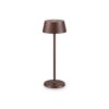 IDEAL LUX Επιτραπέζιο Φωτιστικό PURE LED 1.5W 3000K IP54 Καφέ Χρώματος – 311661