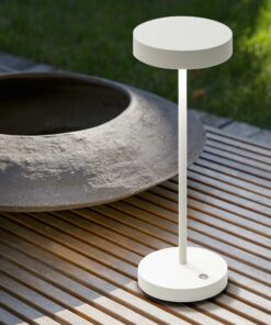 IDEAL LUX Φορητό Επιτραπέζιο Φωτιστικό LED 2W 3000K IP54 Λευκού Χρώματος Επαναφορτιζόμενο – 311715