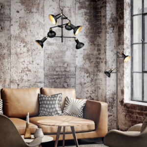 Κρεμαστό Φωτιστικό Trio Lighting ROXIE 6x E14 Μαύρο Ματ Μεταλλικό, Περιστρεφόμενο – 311900632