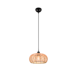 Κρεμαστό Φωτιστικό Trio Lighting INGA 1x E27 Φυσικό Rattan – 312200136