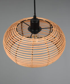 Κρεμαστό Φωτιστικό Trio Lighting INGA 1x E27 Φυσικό Rattan – 312200136