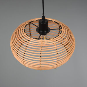 Κρεμαστό Φωτιστικό Trio Lighting INGA  1x E27 Φυσικό Rattan   – 312200136